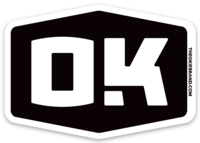 OK Badge Sticker-Blk/Wht