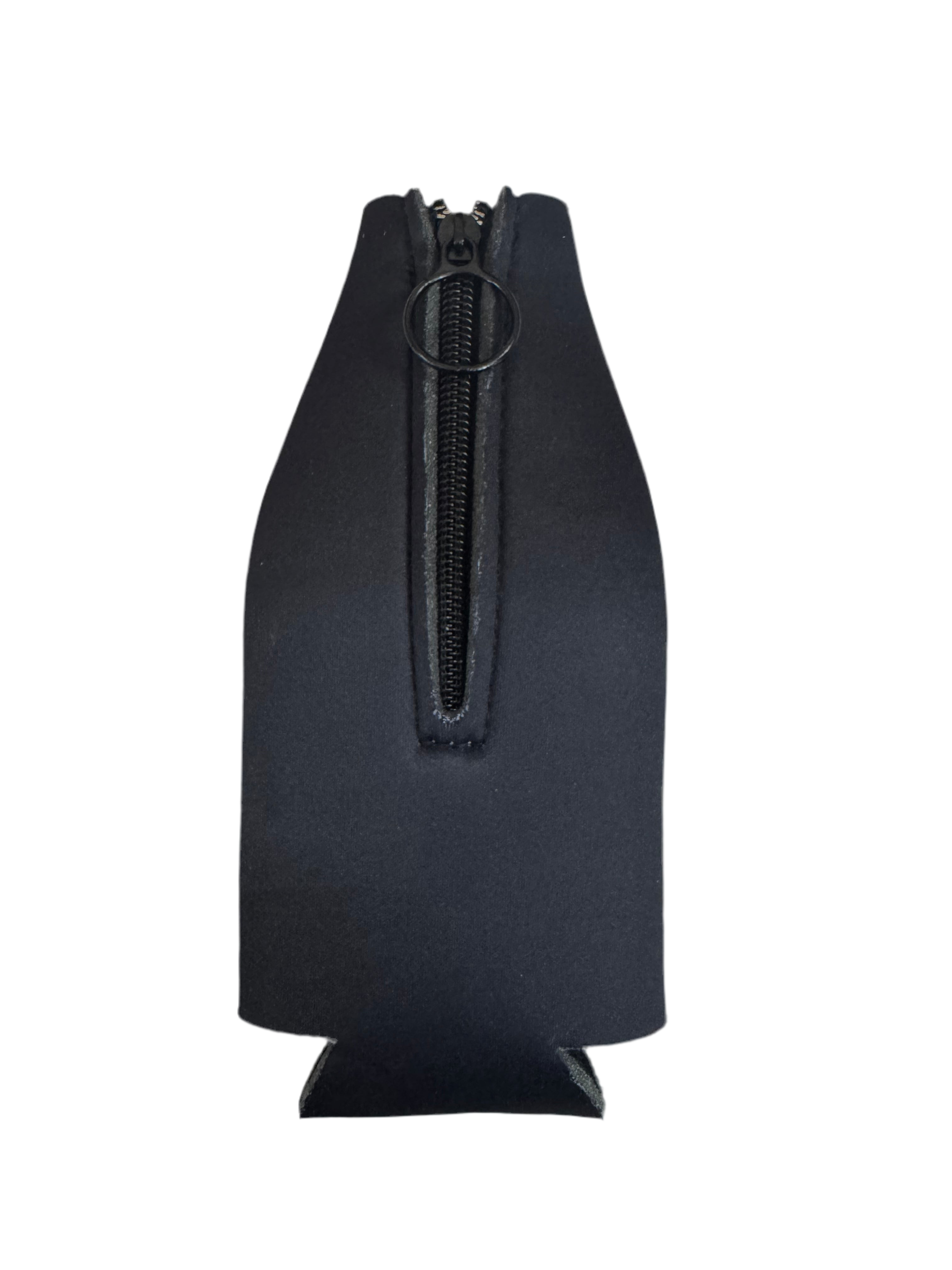 Black Zipper Bottle Cooler