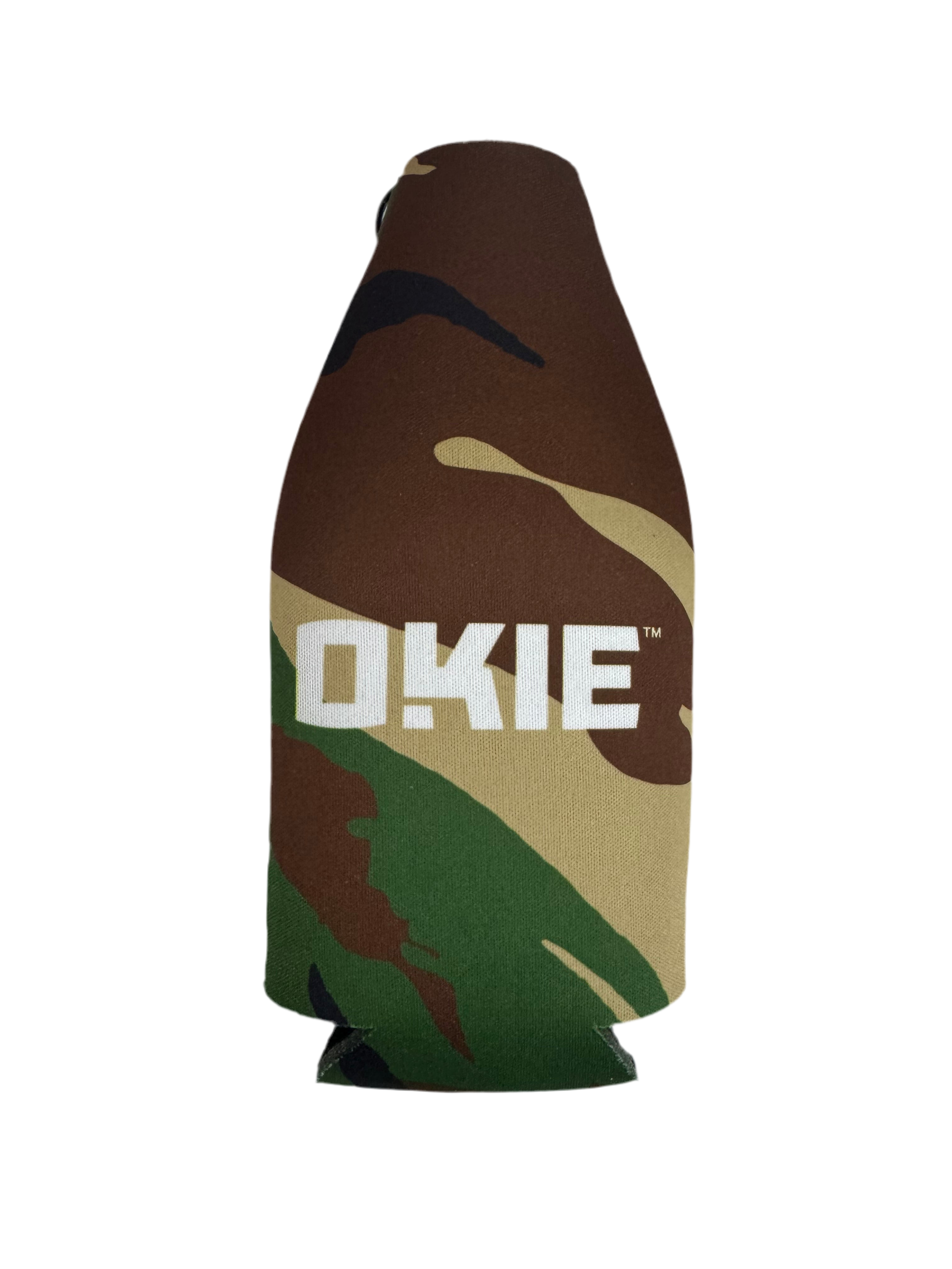 Camo Zipper Bottle Cooler