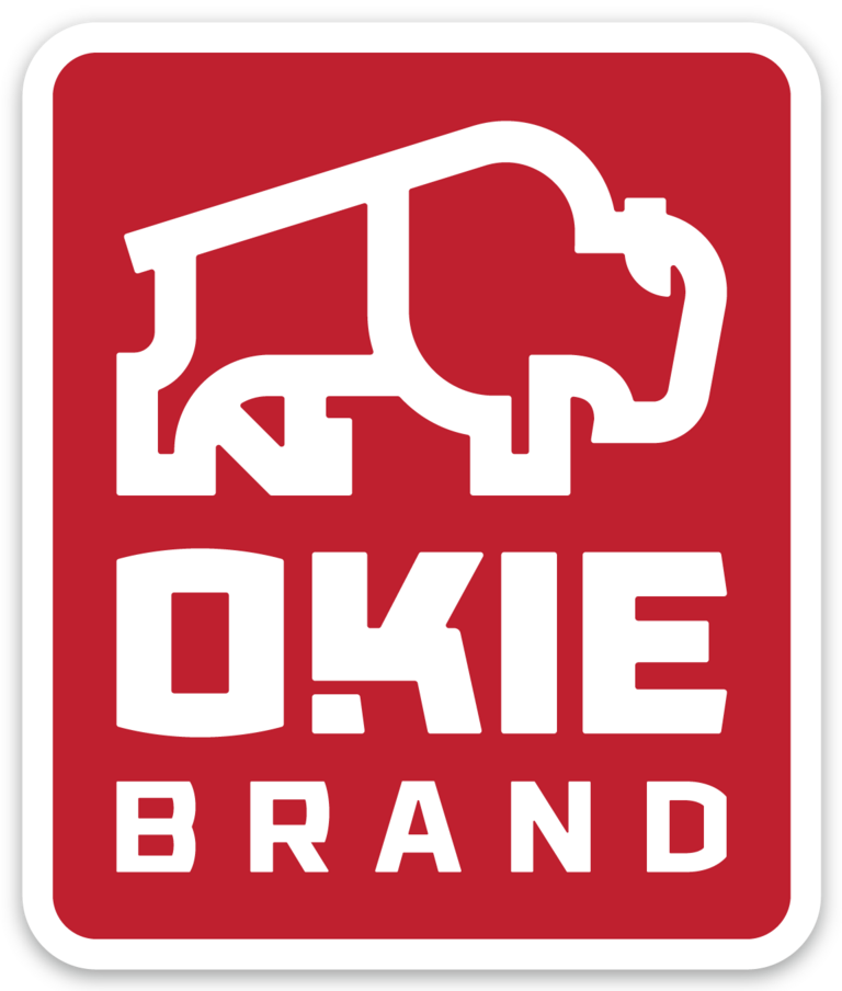 Bison Okie Brand Sticker
