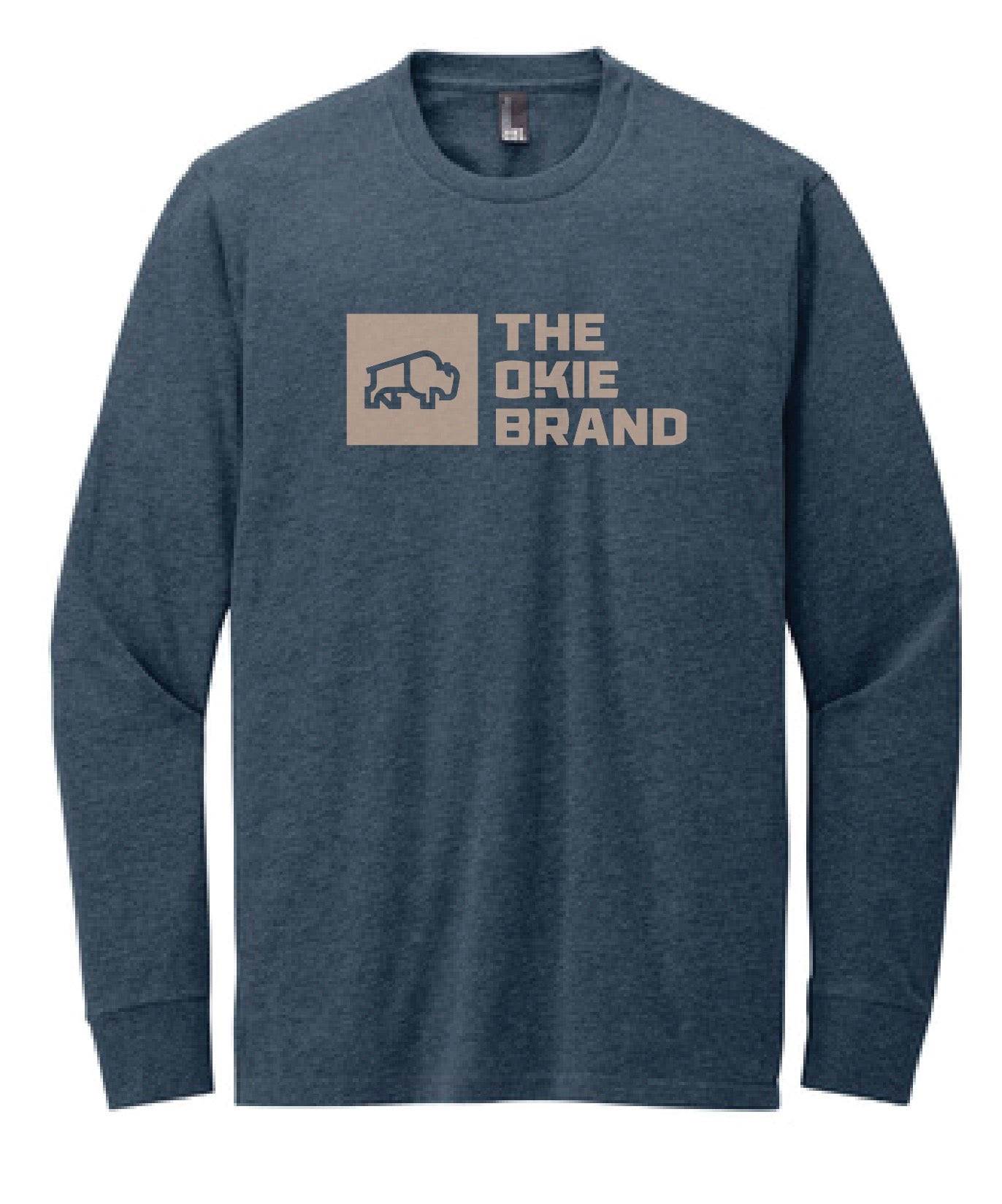 Bison Block Navy-Longsleeve