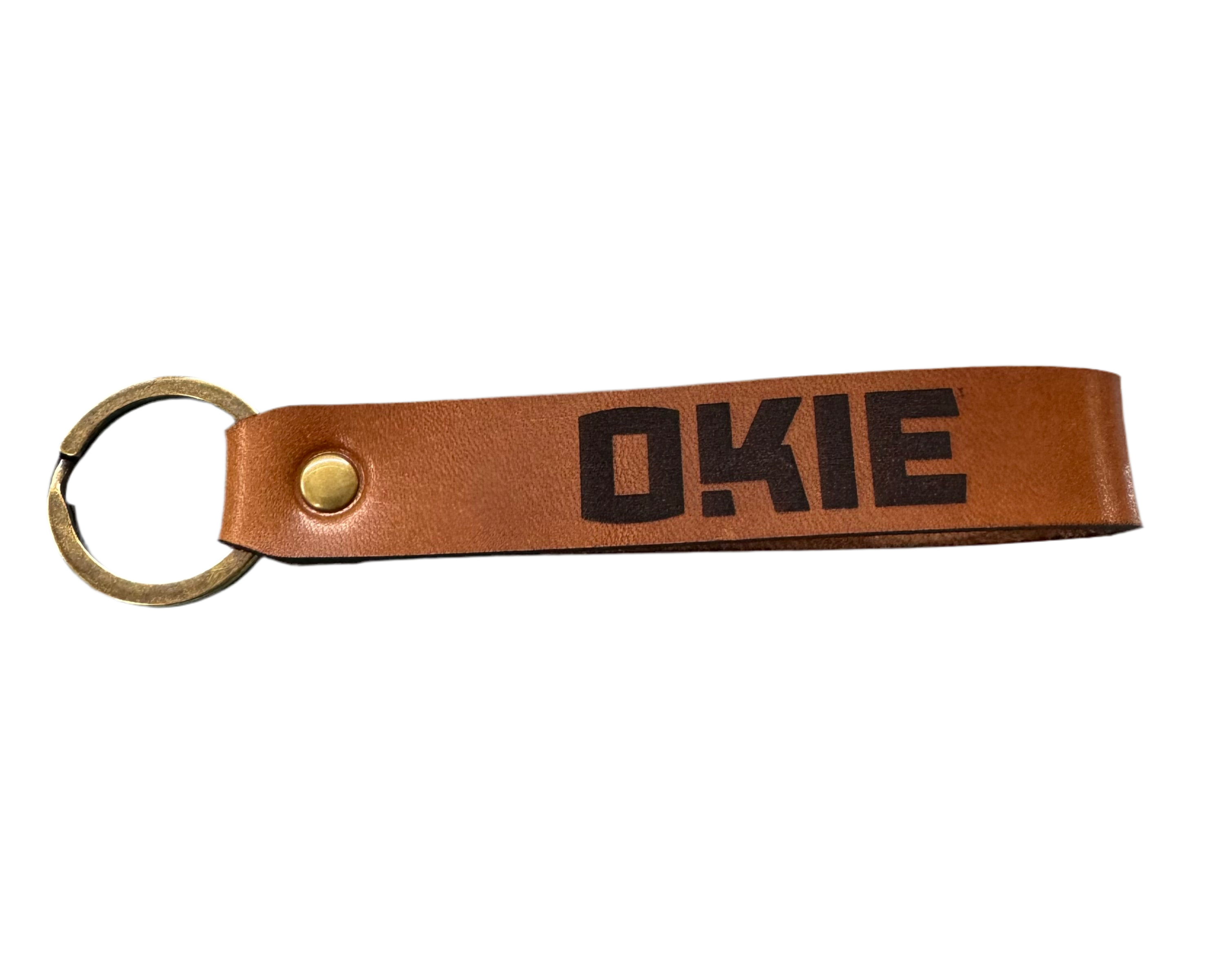 Leather OKIE Keychain-Small