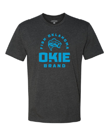 Fish Okla T-Charcoal