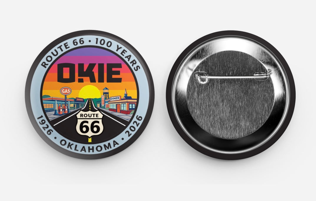 100 Year Rt. 66 City Button