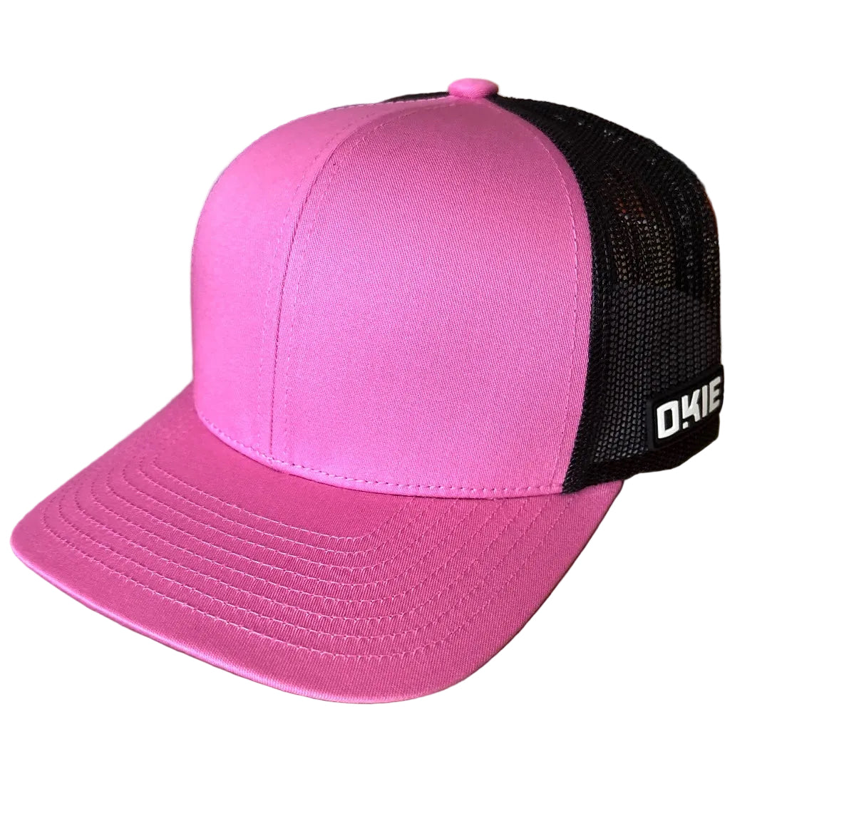 Blank Pink/Black Okie Trucker