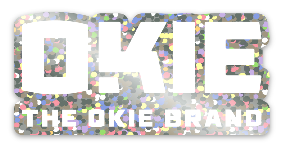 OKIE Glitter Sticker