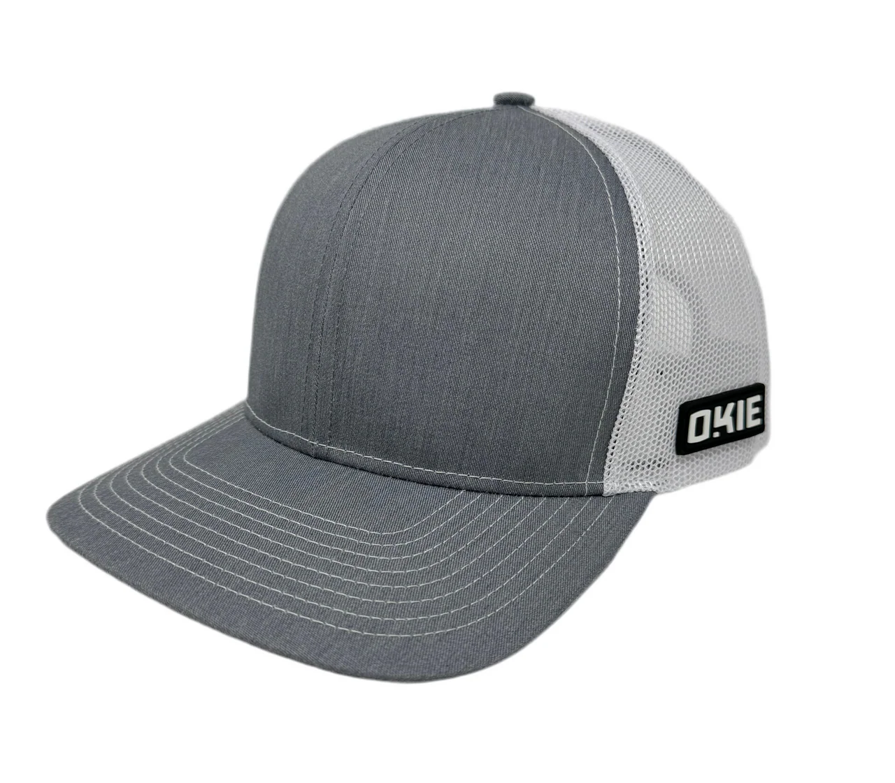 Blank Grey/White Okie Trucker