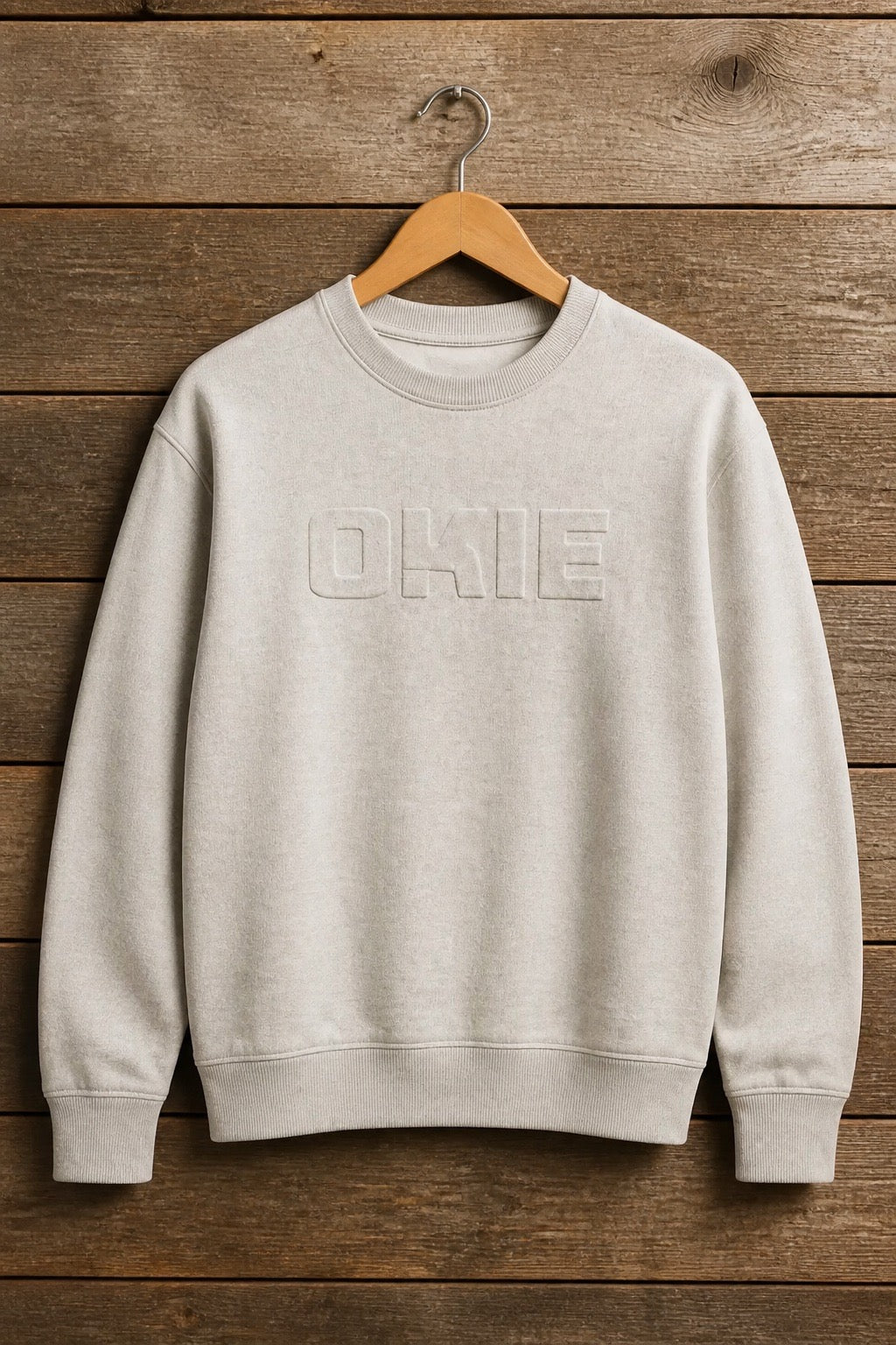 OKIE Puff Sweatshirt-Beige