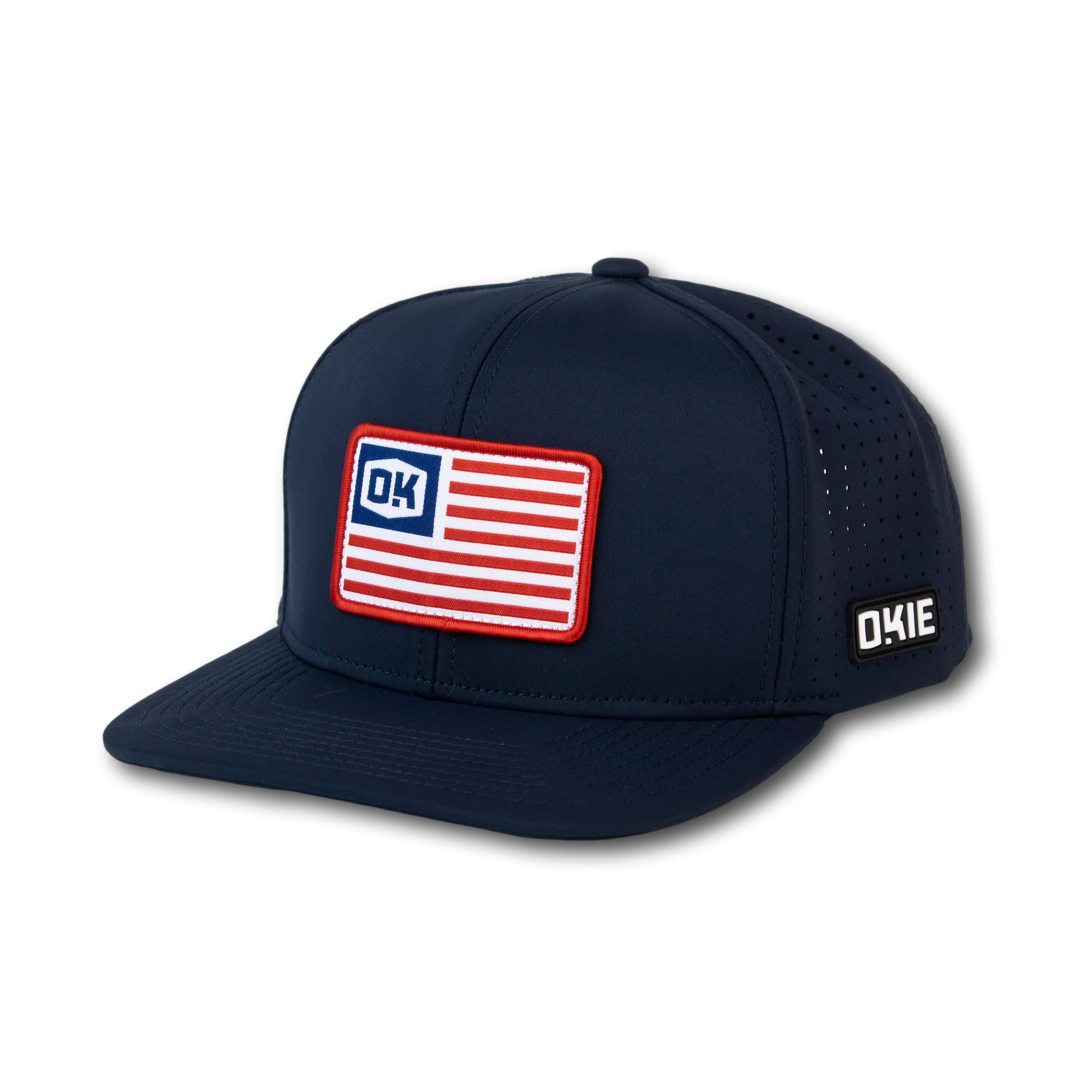 Merica Perfomance-Navy Flatbill