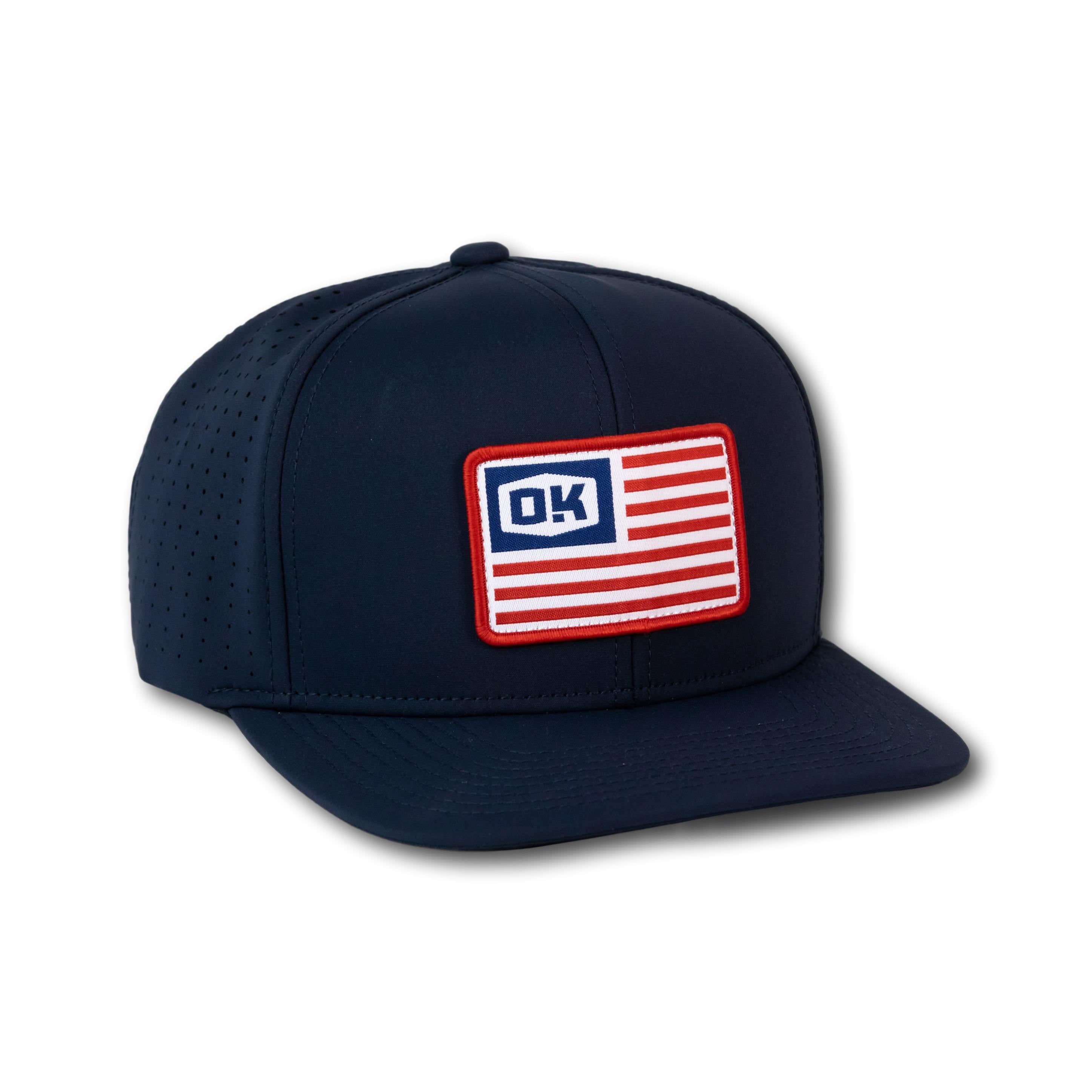 Merica Perfomance-Navy Flatbill