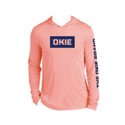 OKIE Performance SPF Hooded LS T-Coral