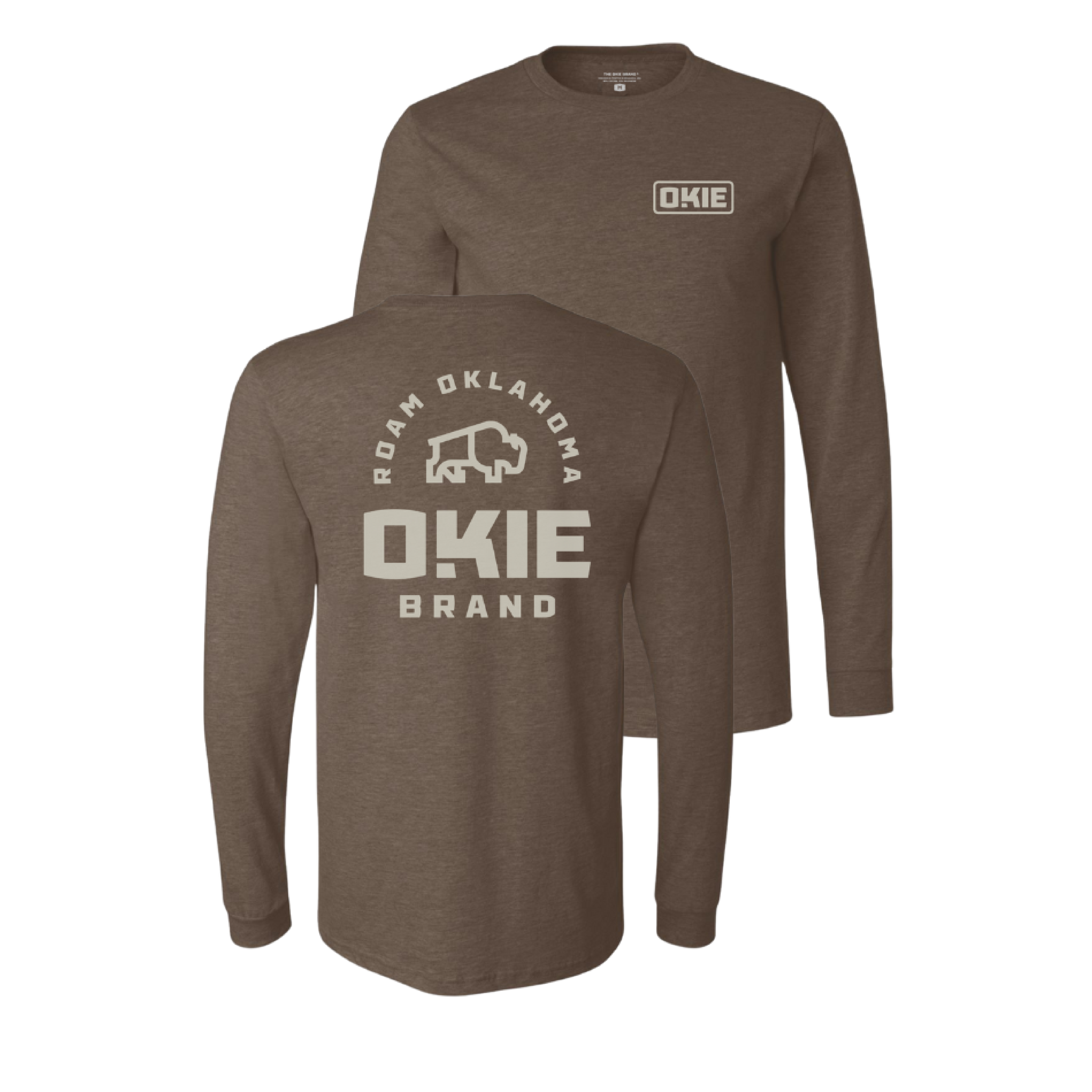 Roam Oklahoma-Long Sleeve-Brown