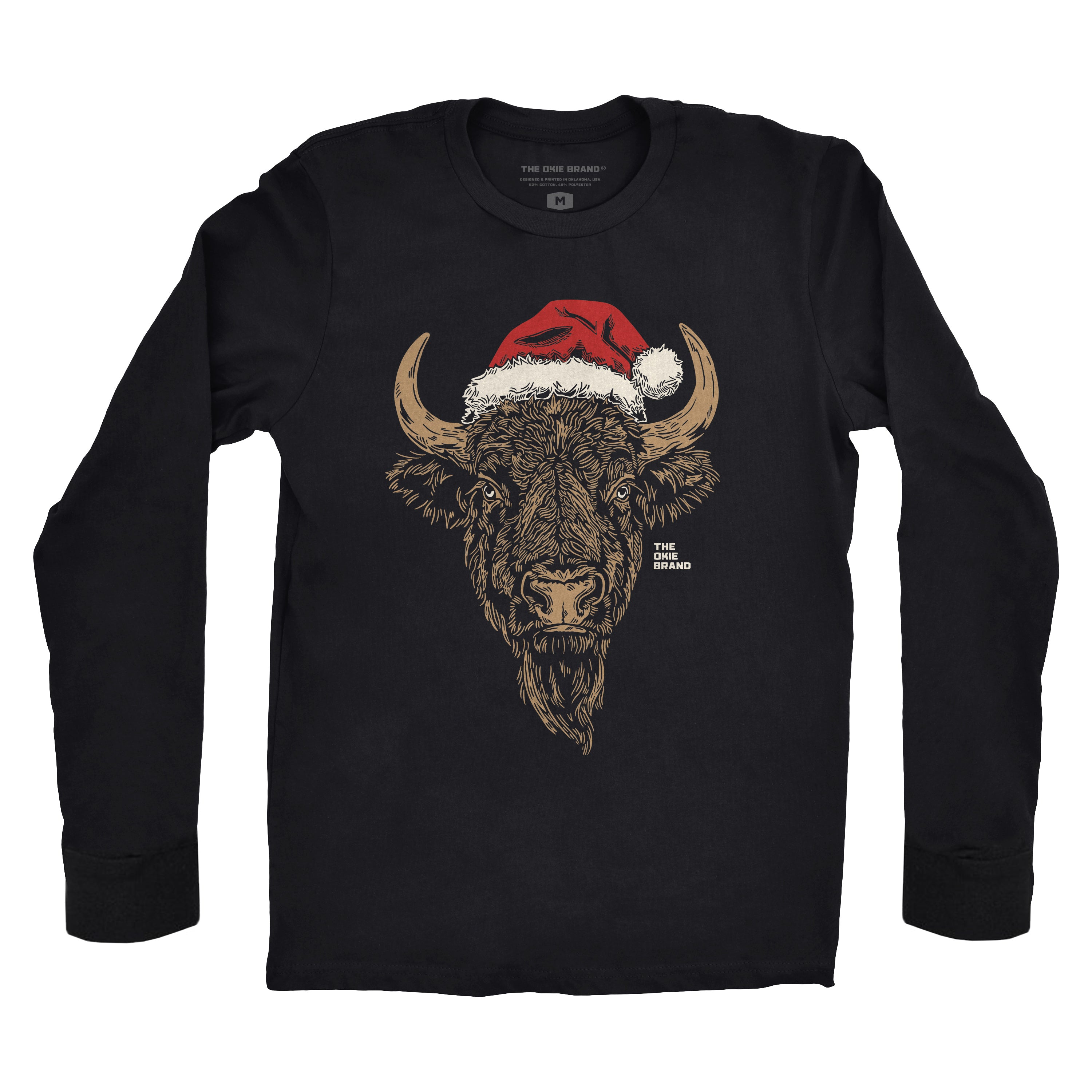 Bison Christmas Stocking Long Sleeve T