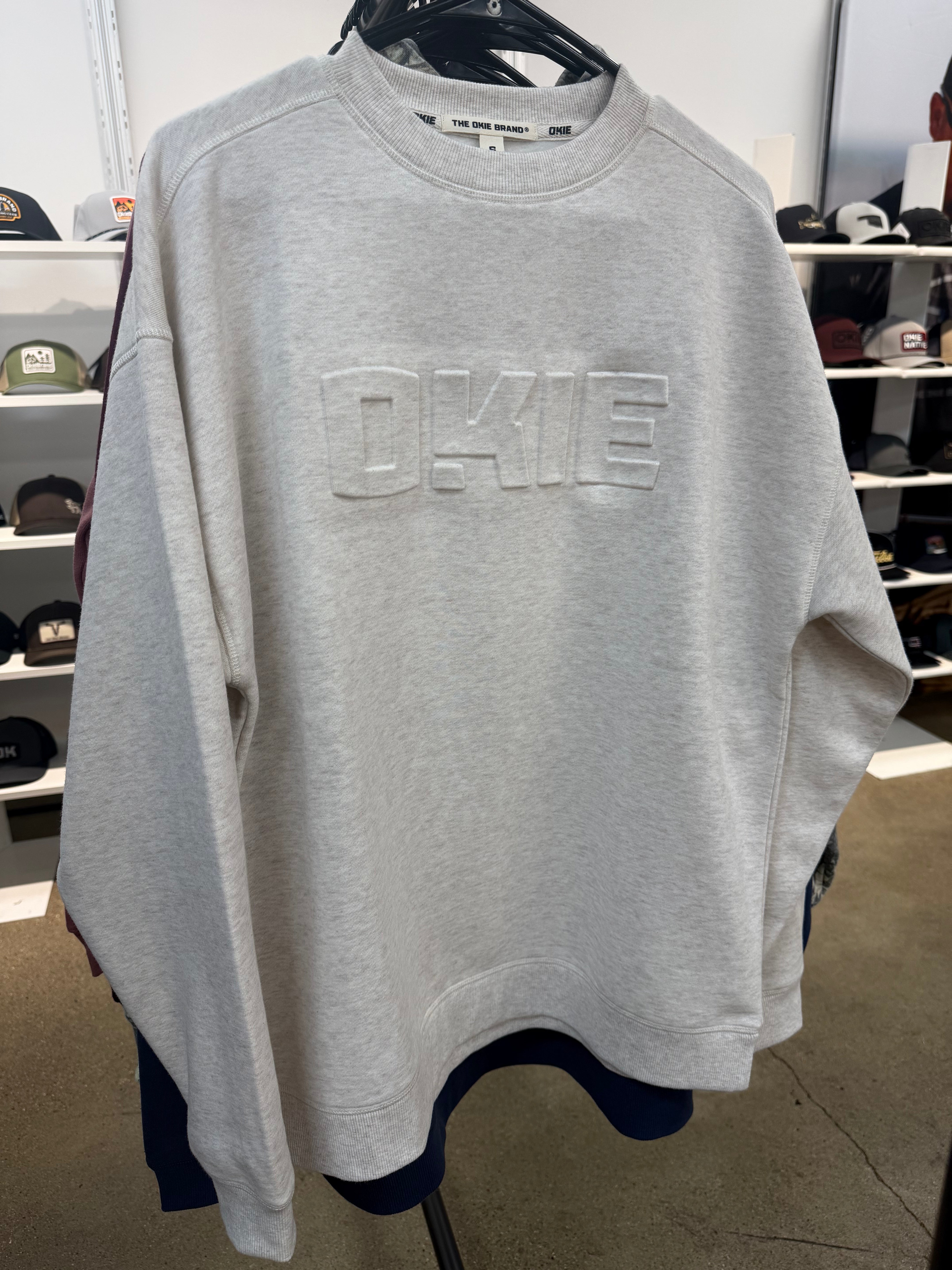 OKIE Puff Sweatshirt-Beige
