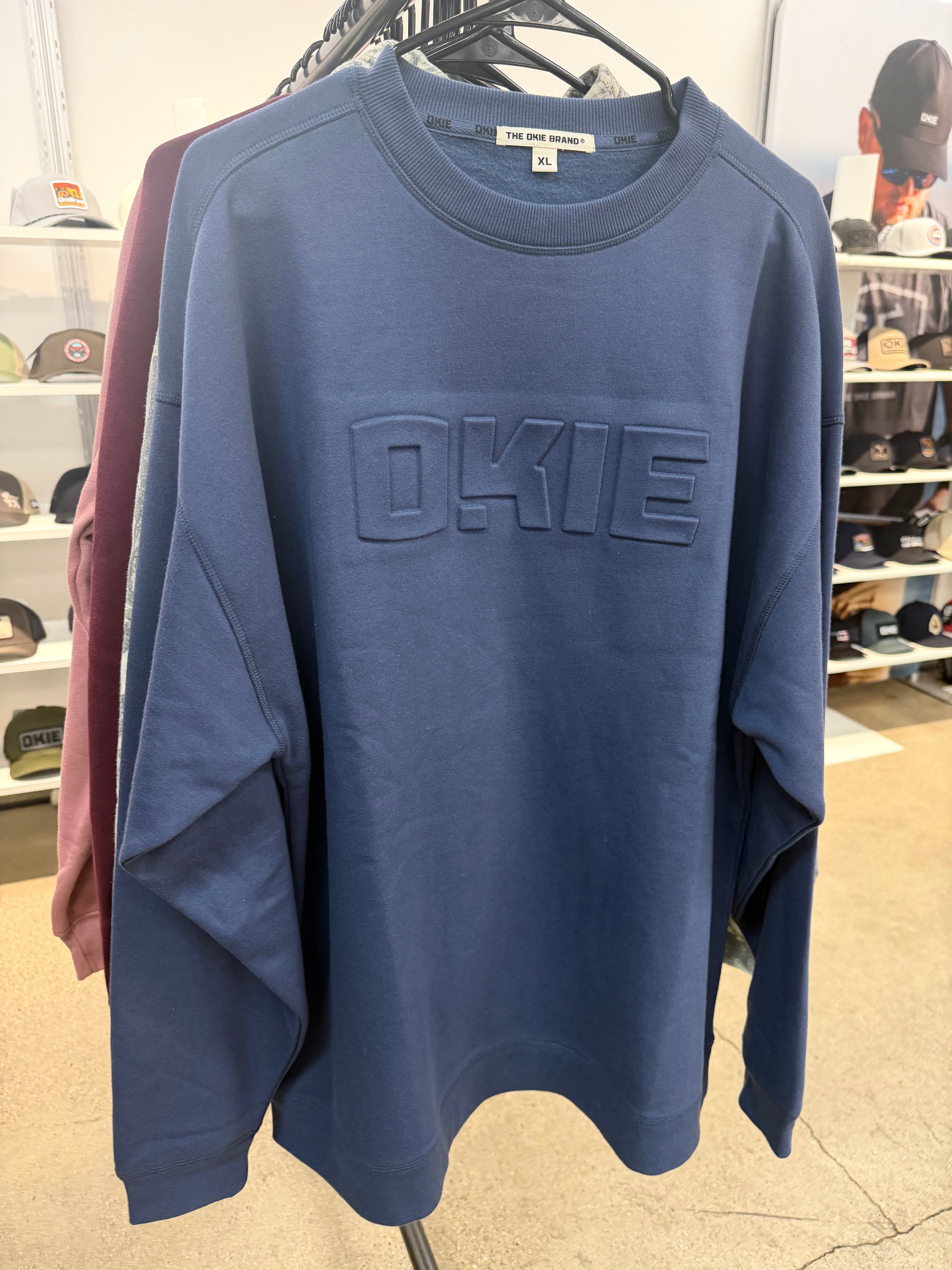 OKIE Puff Sweatshirt-Indigo