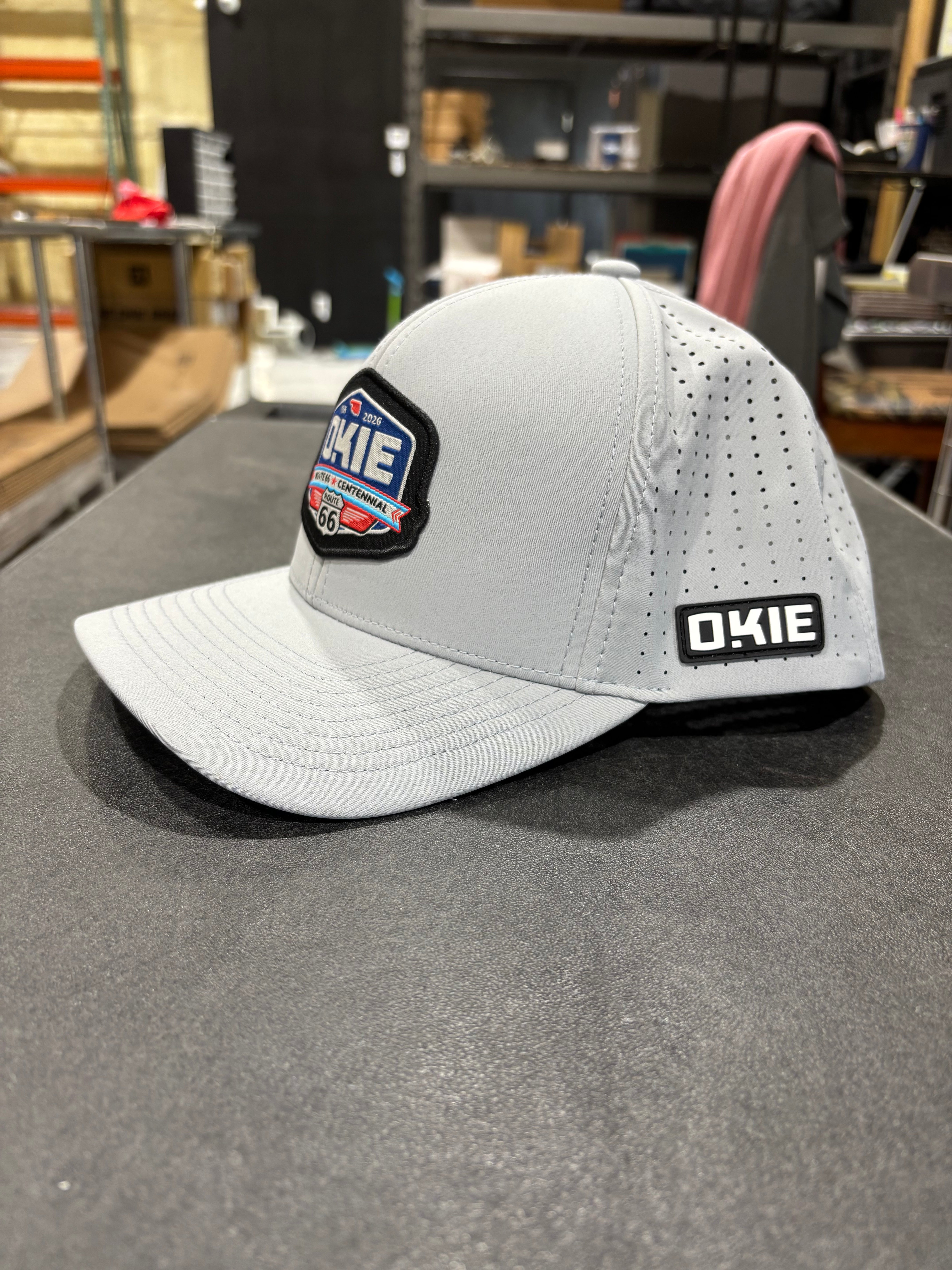OKIE Rt. 66 Blue Badge-Grey Performance