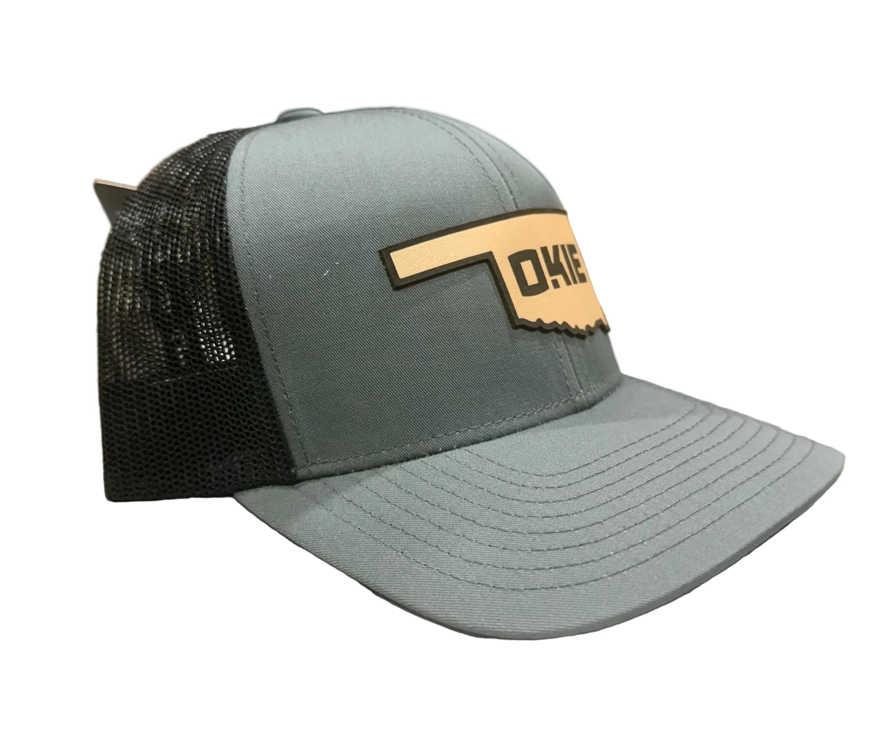 StAted Leather Patch-Gry/Blk