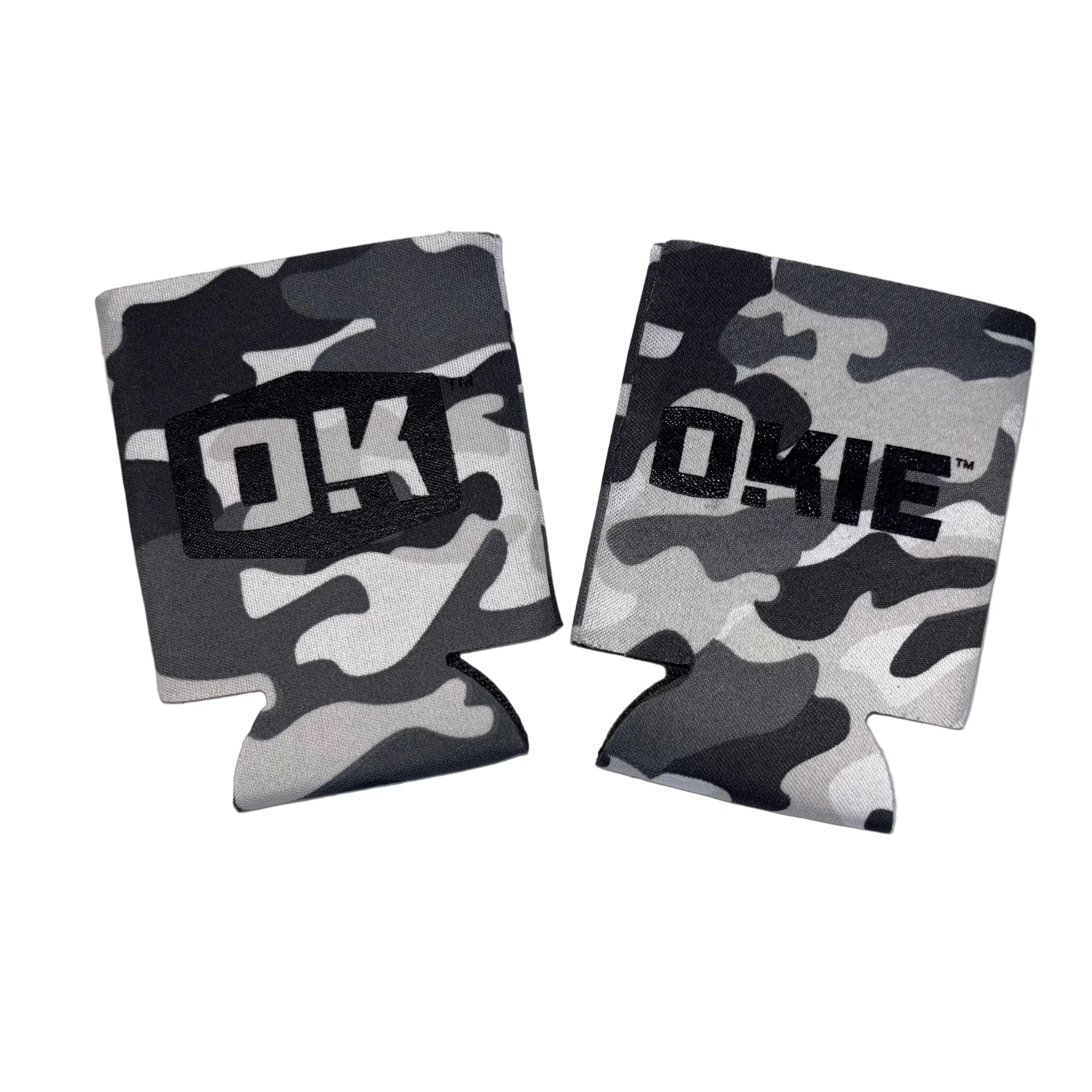 Black Camo Can Cooler