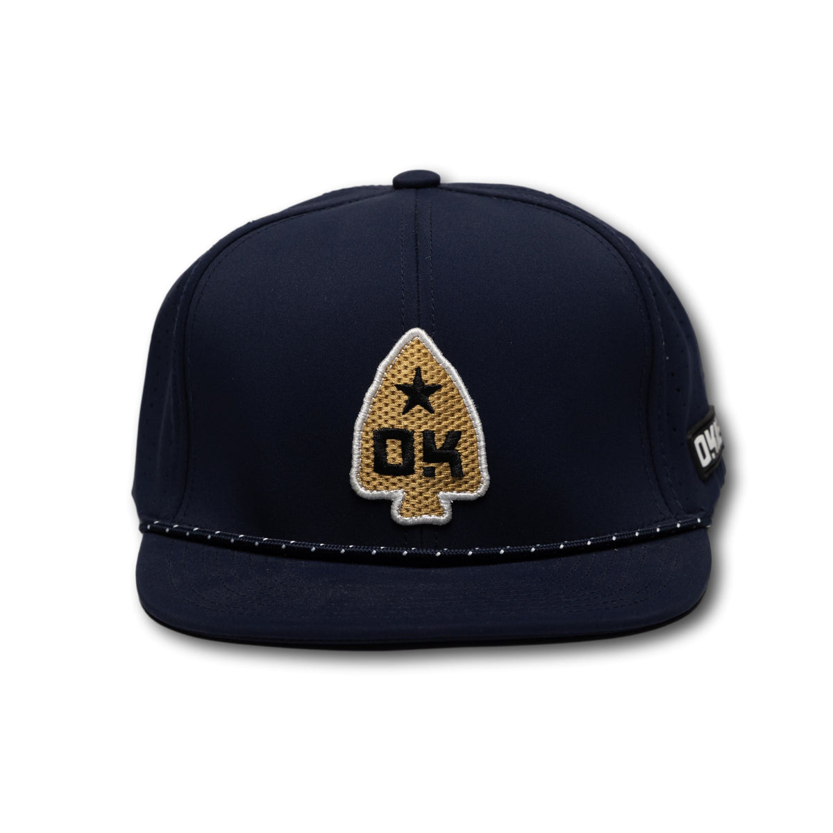 Pierce Performance w/rope- Navy Flatbill