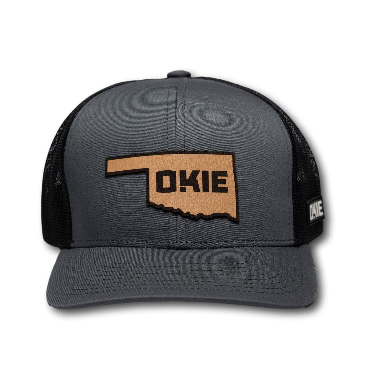 StAted Leather Patch-Gry/Blk