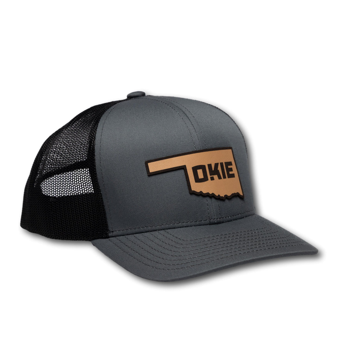 StAted Leather Patch-Gry/Blk