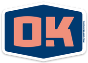OK Badge Sticker-Blu/Orn