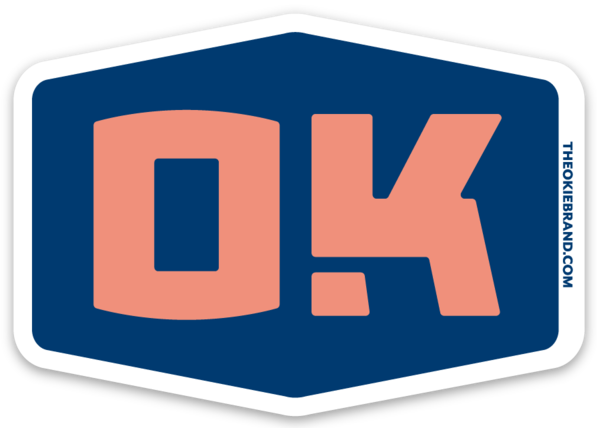OK Badge Sticker-Blu/Orn