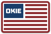 Okie Rectangle Flag Sticker