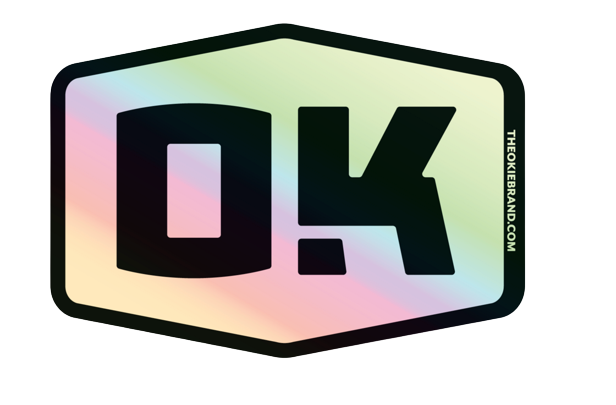 OK Badge Holographic Sticker