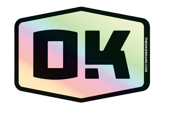 OK Badge Sticker-Holographic – The Okie Brand