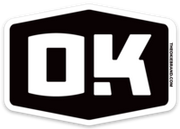 OK Badge Sticker-Blk/Wht