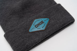
                  
                    Charcoal Beanie Teal Diamond
                  
                