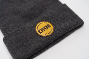 
                  
                    Charcoal Beanie Yellow Circle
                  
                